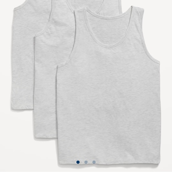 NWT OLD NAVY Classic Tank Top 3-Pack Color: Light Gray - Picture 2 of 5
